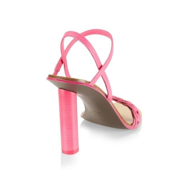 rag‎ & bone Infinity Cylinder-Heel Slingback Sandals in Pink Size 38.5 (US 8.5) - Picture 3 of 11